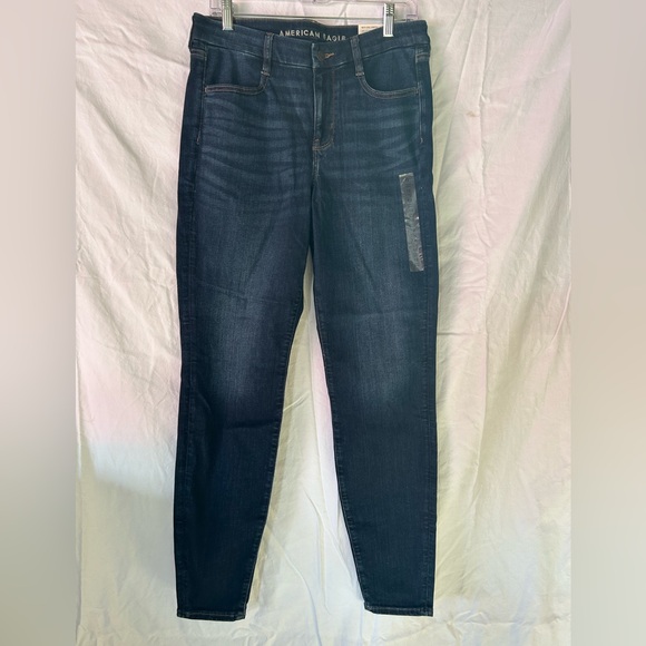 American Eagle Outfitters Denim - American Eagle Outfitters Deep Blue Curvy High Rise Jeggings
